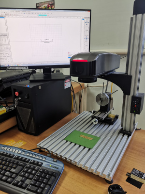 SharpMark Fiber Optima 30вт купленный в 2019 у компании «SharpLase» лучший профессиональный 3D оптоволоконный лазерный гравер