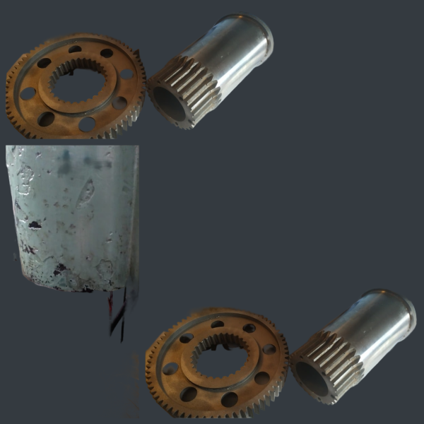 Шестерня и вал с эвольвентными шлицами для пресса КБ2330