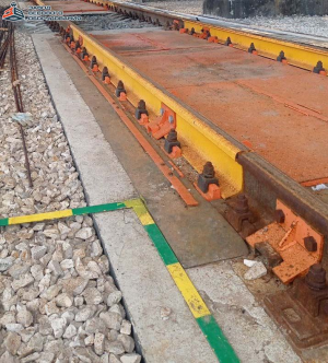 Железнодорожные вагонные весы ВТВ-С для поосного взвешивания в динамике 30 тонн