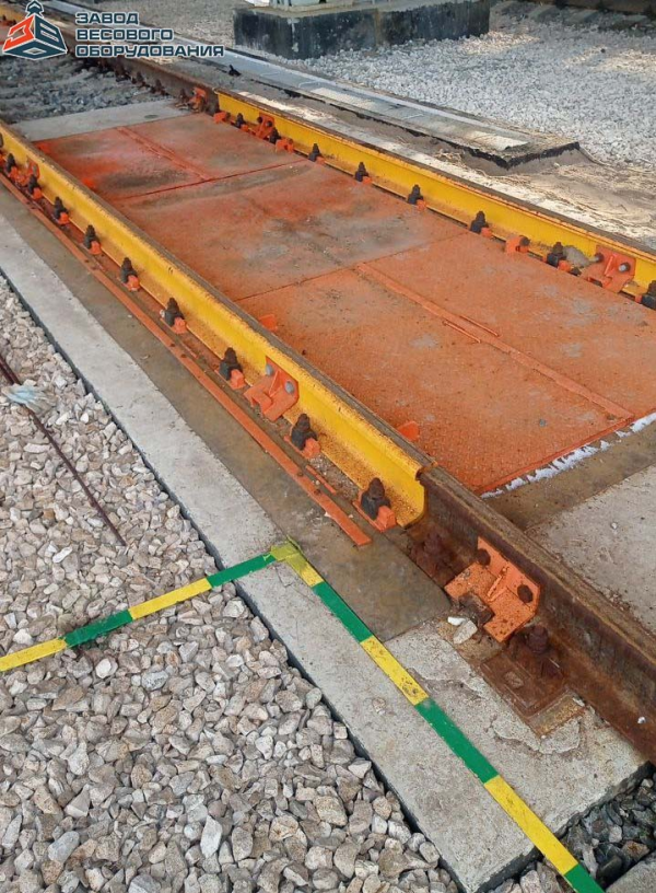 Железнодорожные вагонные весы ВТВ-С для потележечного взвешивания в статике 60 тонн