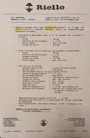 агрегатный станок RIELLO модели VF 6/5-0/2 VFX-300