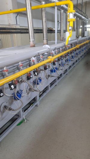 Печь туннельная газовая 16 метров