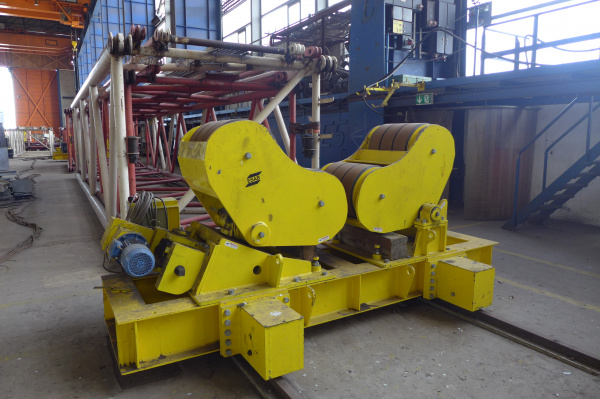 Сварочные вращатели ESAB - PEMA SD-150 тонн и SD-100 тонн 6597 = Mach4metal Миним.диаметр 500 мм Макс. Диаметр 8000 мм Нагрузка на один