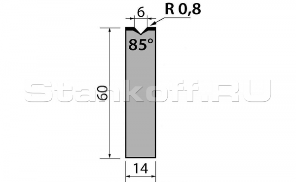 Матрица R1 одноручьевая быстросъемная AMR60.06.85.835