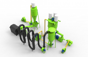 Производственная линия брикетирования мод. ПЛБ 500 (полный цикл)