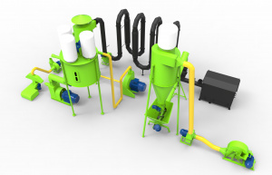 Производственная линия брикетирования мод. ПЛБ 500 (полный цикл)