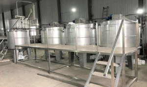 Линия расфасовки томатной пасты в стеклобанки. Закрутка Твист-Офф, стерилизация