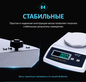 весы, точность измерений 0.01г