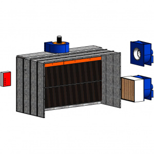 Покрасочные камеры сухой фильтрации