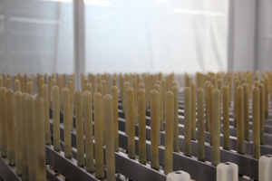 Проходной станок с техническим зрением ﻿industrial для нанесения ЛКП на деревянные детали методом распыления