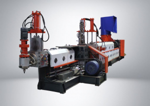Линия грануляции мягких отходов SJ2 150/150 SKGM плюс с горячей резкой