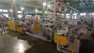 Автоматический станок для производства пакетов с усиленной пробной ручкой CW-1400SP