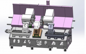 Токарный станок с ЧПУ с двумя шпинделями СК42ST