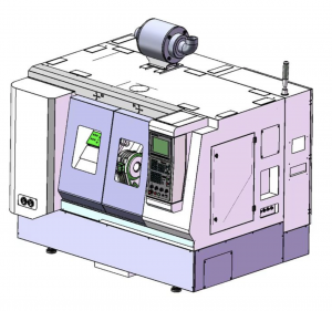 Токарный станок с ЧПУ с двумя шпинделями СК42ST