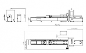 Станок для лазерной резки трубы LF-T6