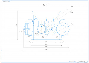 Двухвальный шредер чертежи