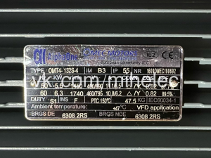Электродвигатель Alpha One Omec motors 5,5 кВт, 1450 об/мин, 380V (400V)