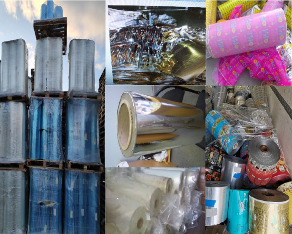 Отходы многослойных пленок ( ПЭТ+ПВД, C / LDPE, C/ HDPE, C / PP ). C печатью и без