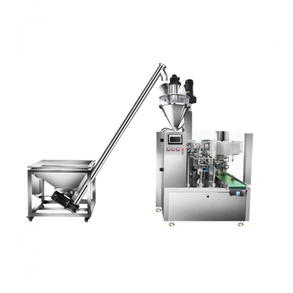 Оборудование для фасовки пылящих продуктов в готовые пакеты дой-пак SW-250