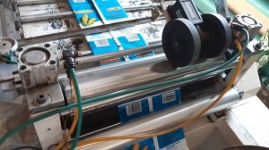 Пакетоделательная машина автомат для рубки рукава с фальцами