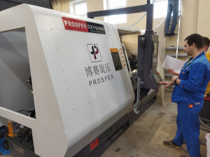 Давильно раскатной станок с ЧПУ для ротационной вытяжки металла PS-CNCSXY600HD с ПНР