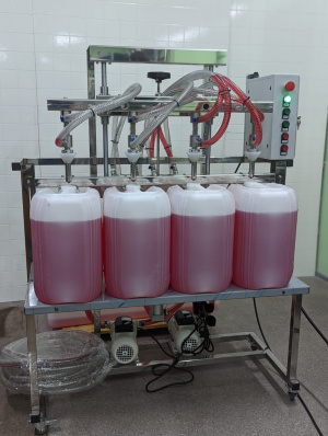 Аппарат розлива от 5 до 20 л для автохимии, бытовой химии