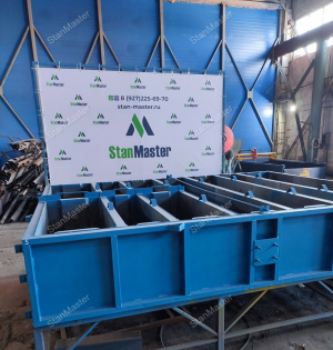 Форма для изготовления фундаментных блоков ФБС на 7 изделий