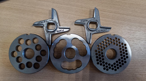 Комплект ножей и решеток WolfCut для мясорубки H82 Unger нержавеющий