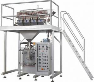 Оборудование для фасовки и упаковки гранулированных сыпучих продуктов (четырех роторное взвешивания)