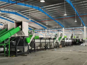500 кг/ч линия мойки по переработке ПВД ПП плёнок и тканных мешков