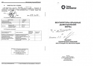 Вентилятор радиальный крышный ВКРФм противодымный промышленный