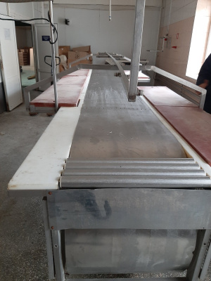Конвейер пищевой разделочный для переработки мяса, рыбы