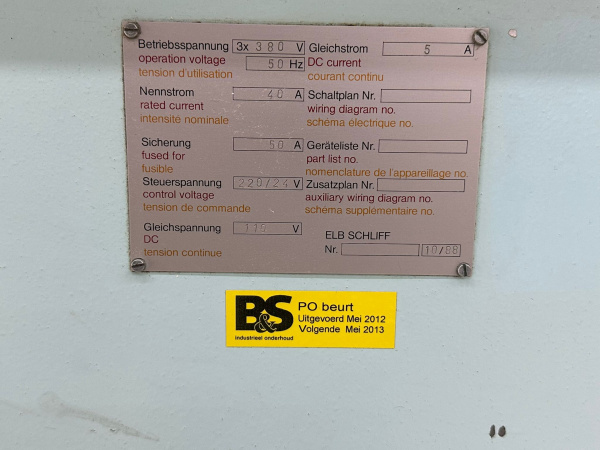 Плоскошлифовальный станок ELB - DG-L SWR 60