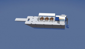 Понтон, понтонная платформа для катамарана