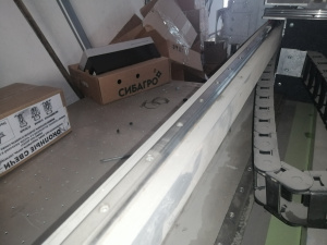 Рама ЧПУ + направляющие Hiwin + зубчатые рейки + вакуумный стол 5,5 кВт + ПЧ 7.5 кВт