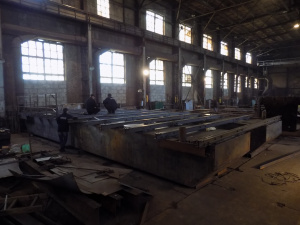 Понтон, понтонная платформа для катамарана