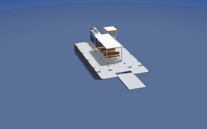 Понтон, понтонная платформа для катамарана