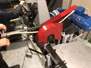 Установка для утилизации стальных канатов