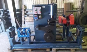 Установка для перемотки и мерной резки стальных канатов