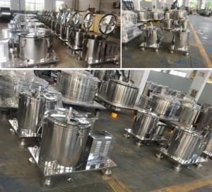 Центрифугу с плоским дном верхней выгрузкой закрытого типа PSB450