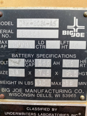 Гидравлический штабелер для бочек с переворотом г/п 900 кг, высота 1,6 м