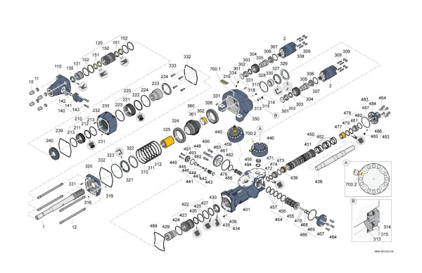 3115936211 Ремкомплект Atlas Copco / Epiroc 1200 уд/часов