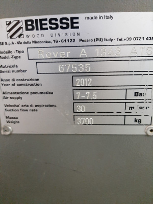 Обрабатывающий центр BIESSE ROVER Италия