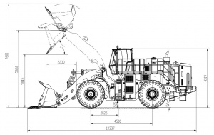 Фронтальный погрузчик VIGRUS VR1200KN