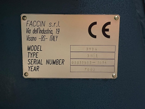 Вальц 3 х валковый FACCIN - 3HEL3134