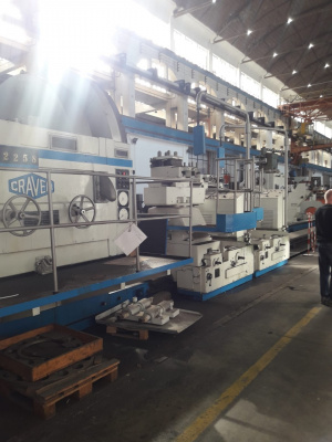 Тяжелый токарный станок CRAVEN без чпу, рмц 15240мм диаметр обработки 3250мм