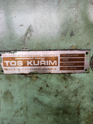 Универсально-фрезерный станок TOS FD40H-PPF (Чехославакаия)