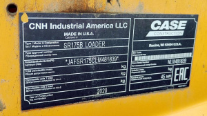 МИНИ-ПОГРУЗЧИК CASE SR175B, 2020, Идентификационный номер: JAFSR175CLM481839