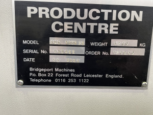 3-х осевой обрабатывающий центр BRIDGEPORT - VMC 1000 XP