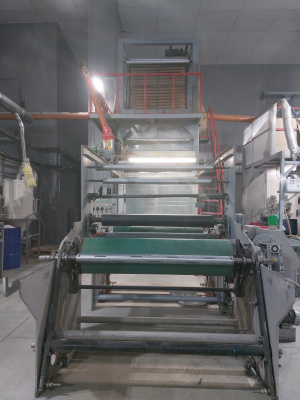 Однослойная линия для изготовления полиэтиленовой плёнки